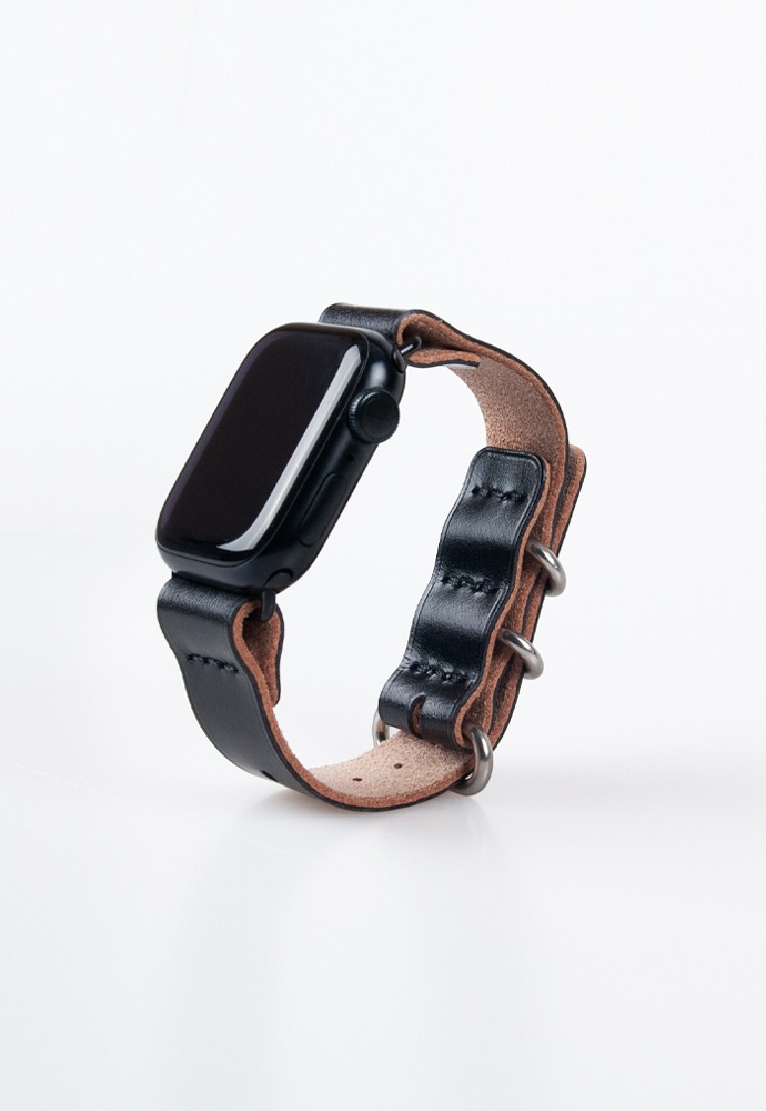 Apple Watch Strap Bridle Leather (Woman)_ Black