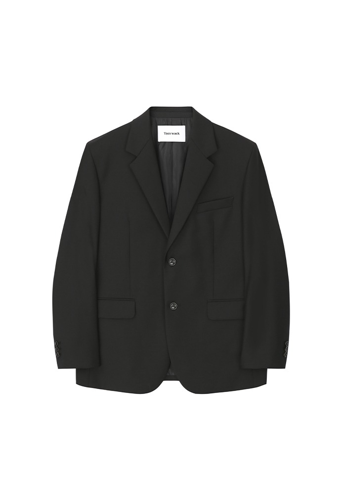 Signature 2-button Blazer (Wool 100%)_ Black
